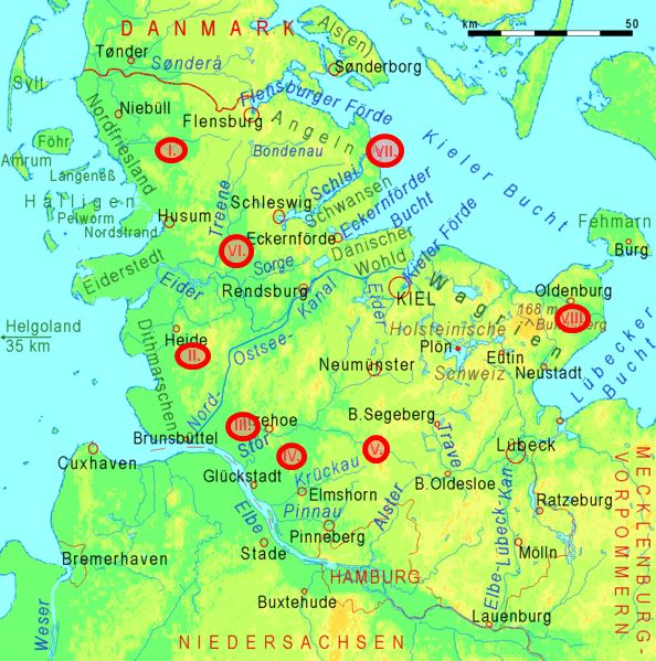 20230616 Vortrag Strande Karte Schleswig Holstein